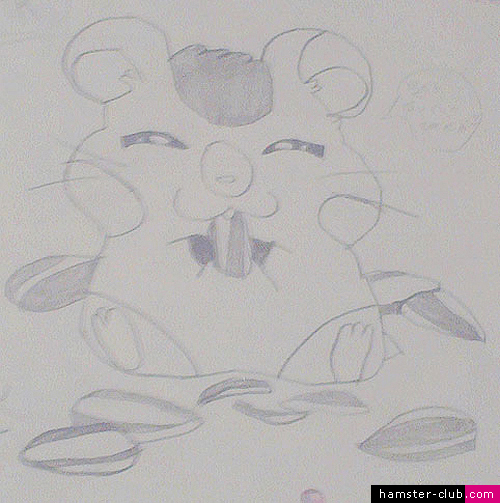 Hamster Drawing of Edwand of Hamtaro